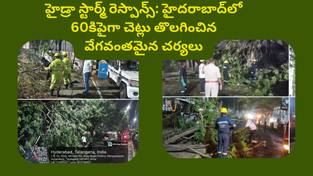 HYDRA Storm Response Rapid Action Clears 60+ Fallen Trees Across Hyderabad