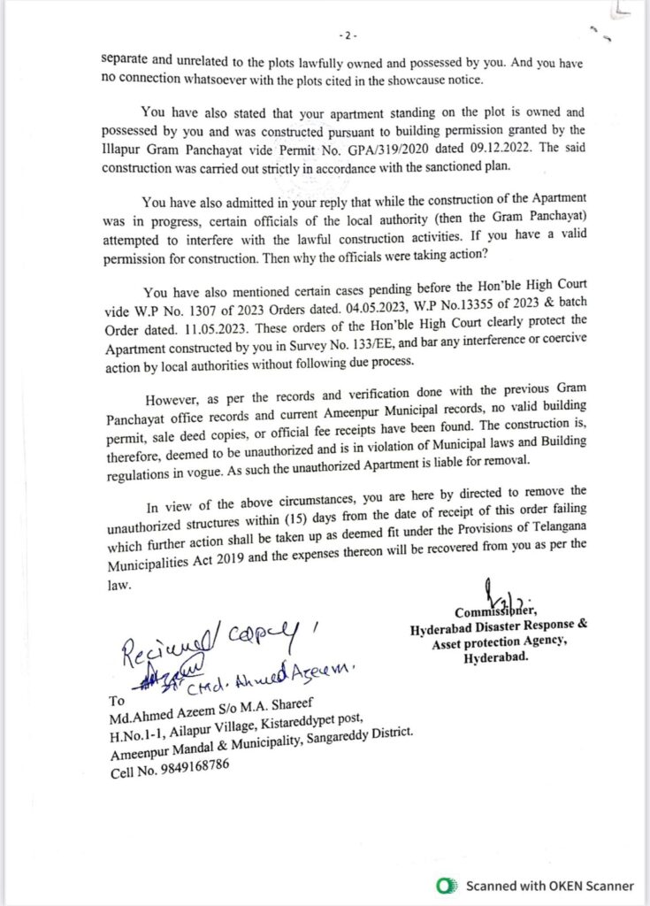 HYDRA Crackdown Illegal Constructions